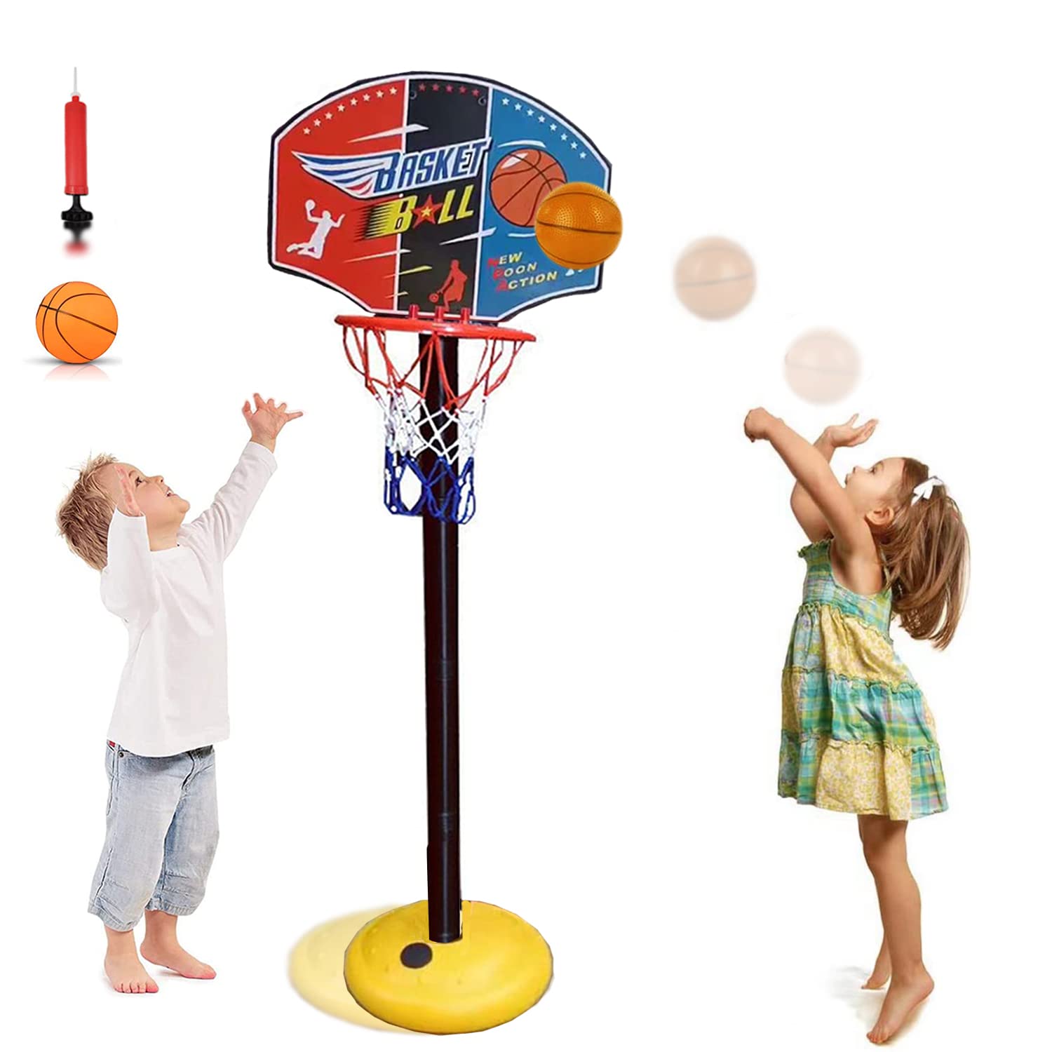 Toddlers Gifts Toys for Boys Girls,Toy Basketball Set for Kids,Educational Toys,Holiday Birthday Festival Gifts for Kids