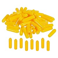 Vista 11 de MECCANIXITY 200 tapas de goma de 1/4 de pulgada (0.236 in), protector de rosca de vinilo de PVC, tapas redondas de alambre para perno de tornillo