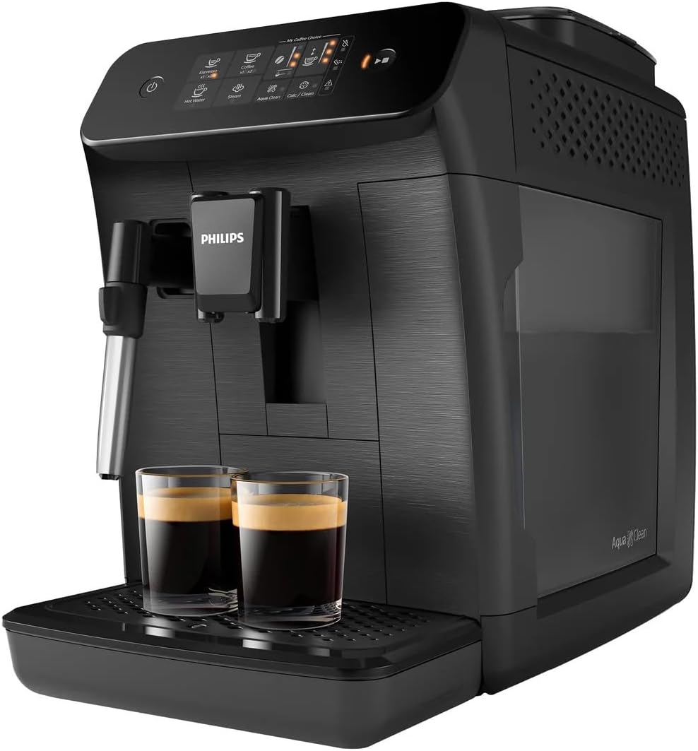 Side view of Philips 800 Series Automatic Espresso Machine EP0820/04 with water tank