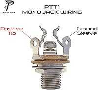 Vista 3 de Conector de salida mono de 1/4 de pulgada de Pure Tone Multi-Contact Níquel negro Base de tensión dual y puntas positivas dobles para una señal