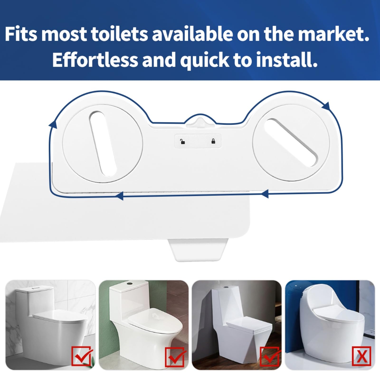 Nieelektryczny bidet Odłączany adapter bidetowy Deska sedesowa z bidetem Spryskiwacz do bidetu do mycia pośladków Mycie intymne Łatwy w użyciu