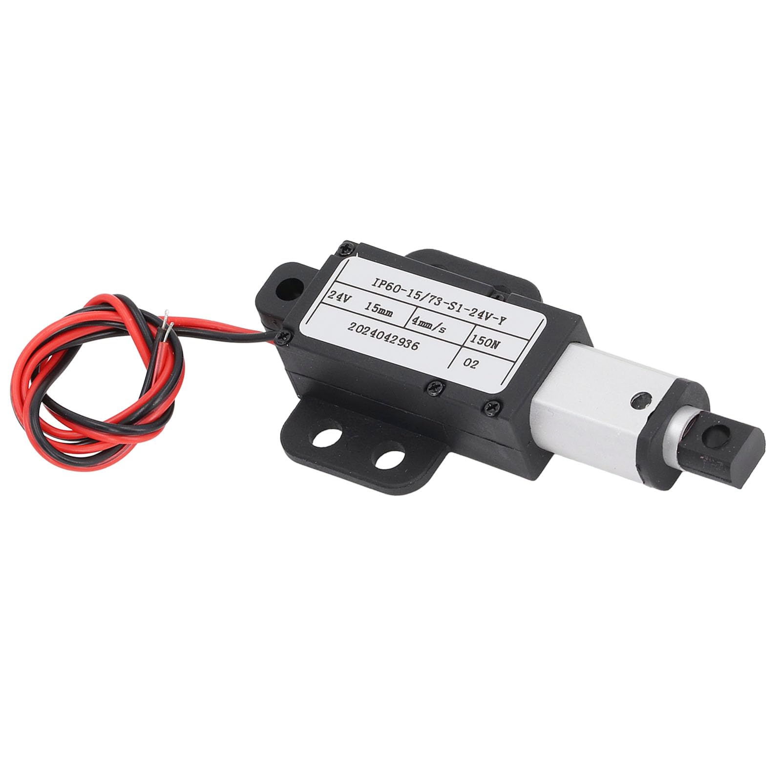 Mini Lock Attuatore Lineare Elettrico Mini DC 24V 150N Attuatore di Movimento Telescopico con Corsa 15mm per Uso Industriale, Ristorazione, Ventilazione