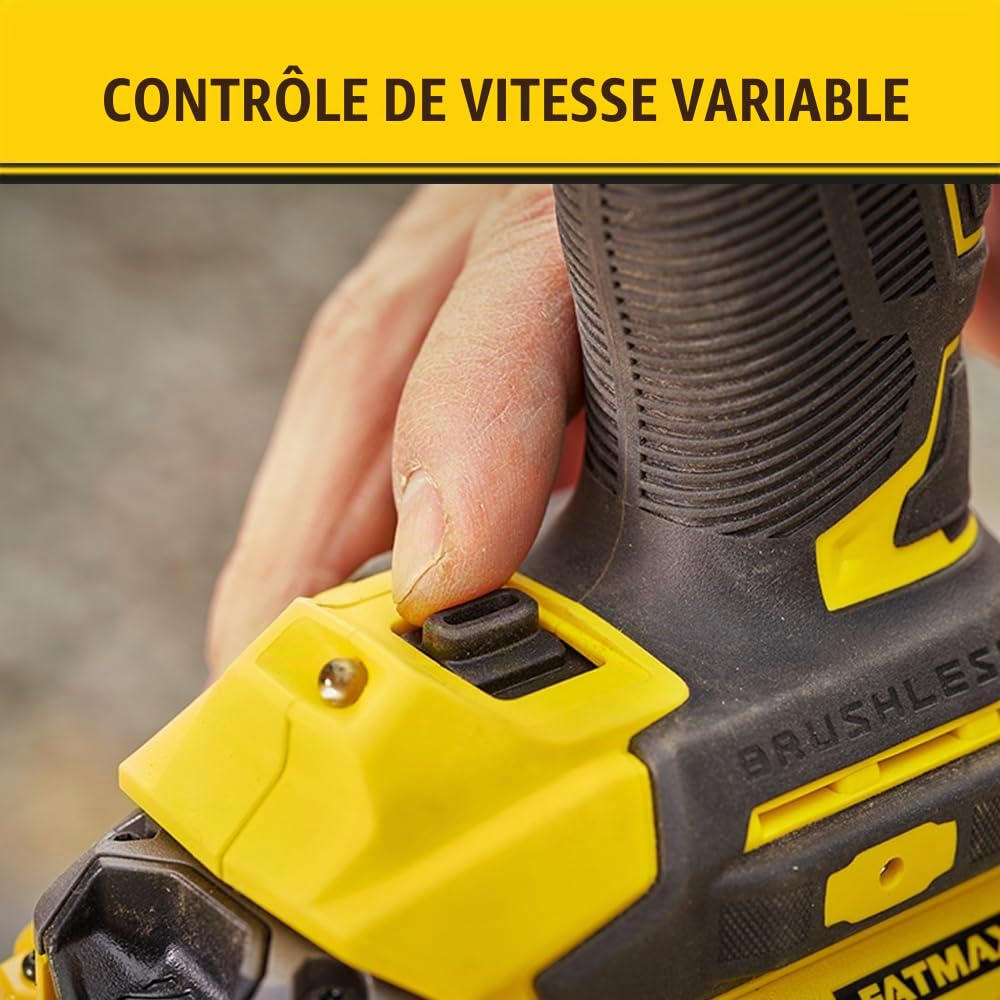 Boulonneuse a chocs - STANLEY FATMAX V20 - SFMCF920B-XJ - 1/2 Brushless 370 Nm - Lithium 18V - Sans Batterie