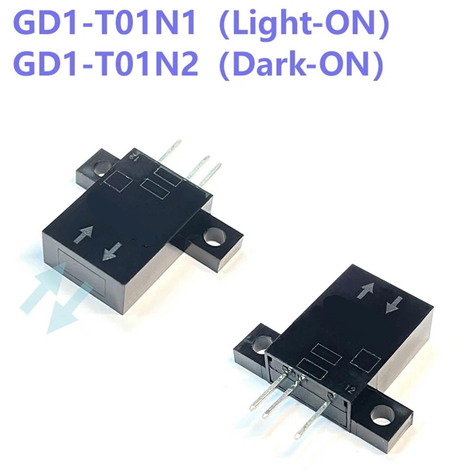Reflektierender Photomikrosensorschalter NPN Hell-EIN Dunkel-EIN 3-polig 5-24VDC Photomikrosensor-Anschluss mit Kabel GD1-F/T01(GD1-F01N1)