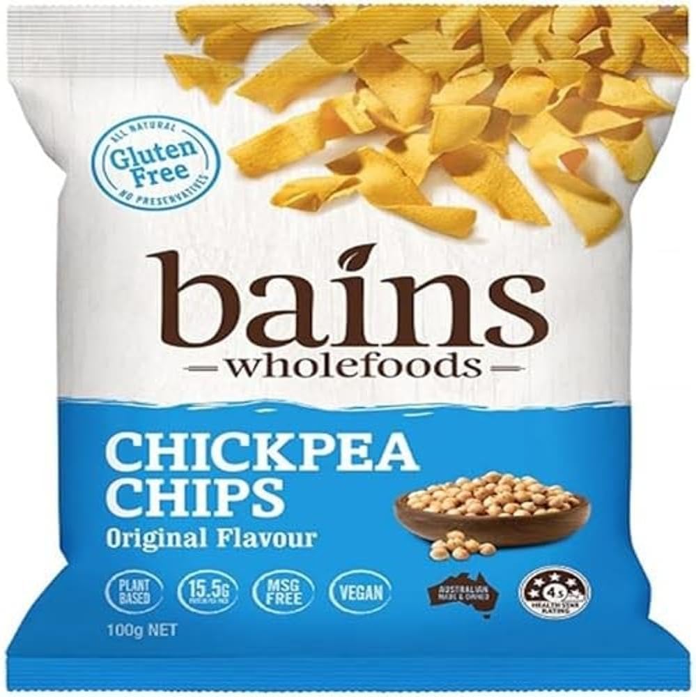 Bains Wholefoods Chickpea Chips Original Flavour, 100 g