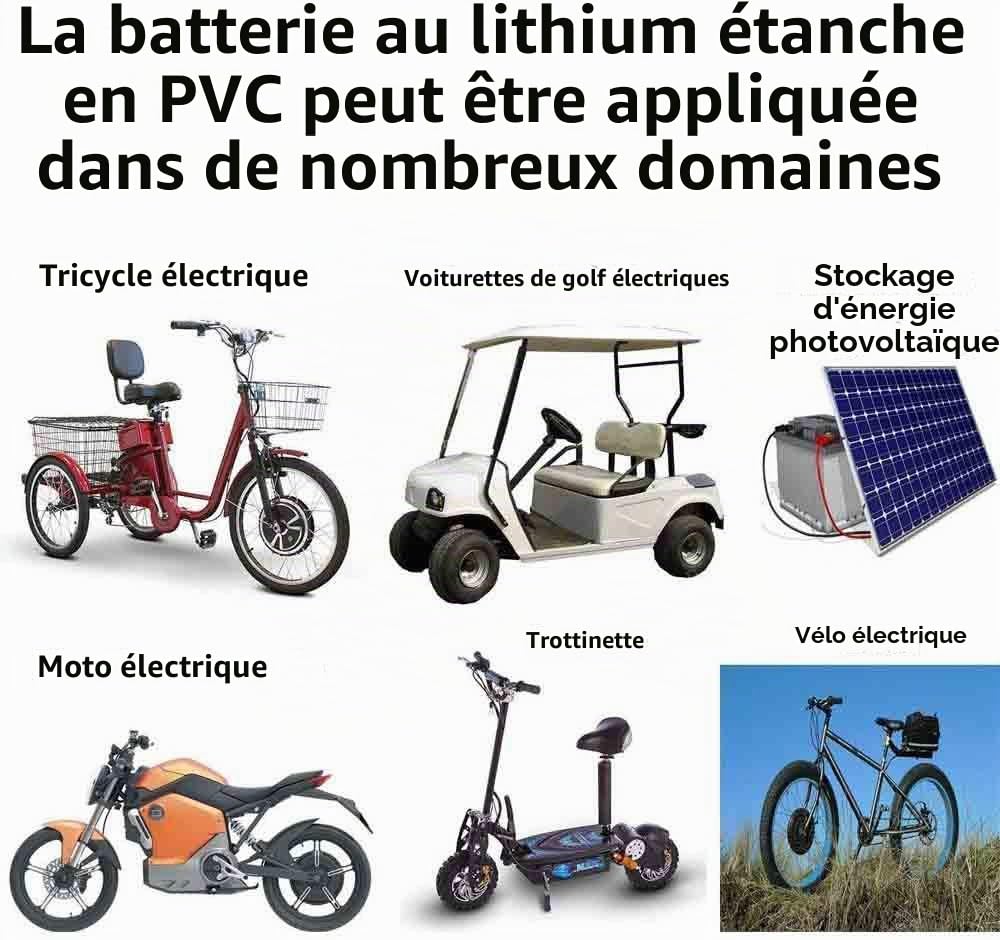 48V 40Ah Batterie 2000W - Batterie de vélo électrique pour 1500W 2000W E- Scooter/Ebike - litio Batterie 48Volt