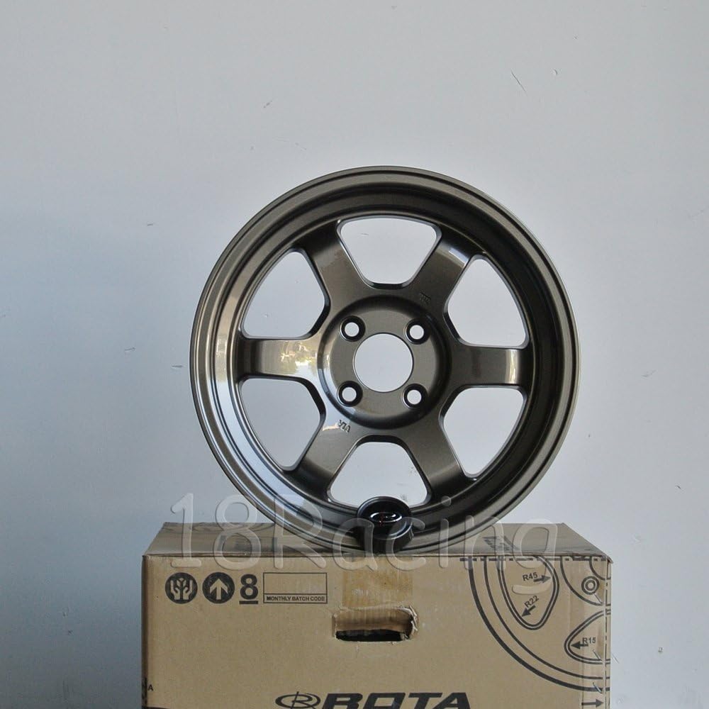 4 PCS ROTA GRID V 15X7 PCD:4X100 OFFSET:20 HB67.1 BRONZE