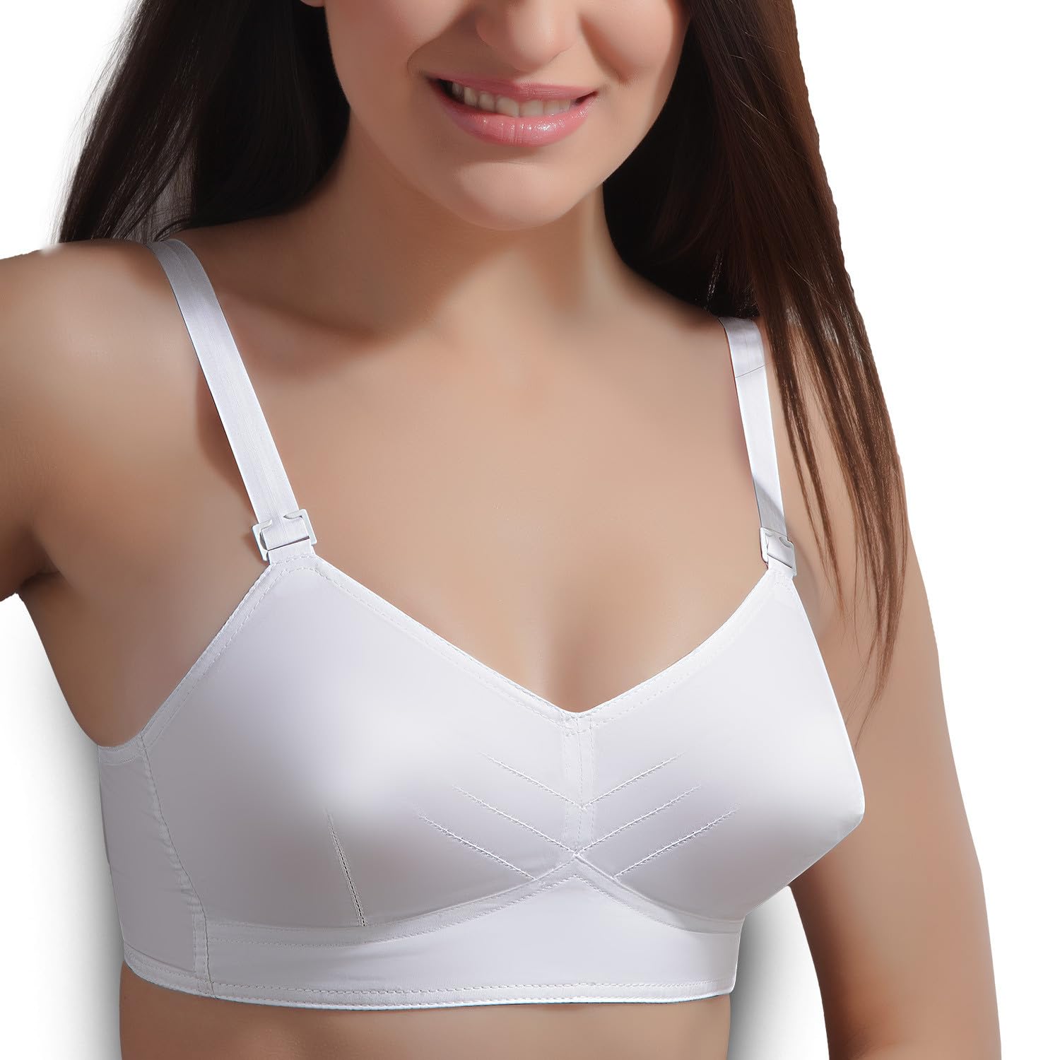 new look Newlook Promise Cotton Stra Non Padded Cotton Bra | Medium Cups Band Fullcoverage,Wired- Free Everyday Regular Wear Bra-picture-44
