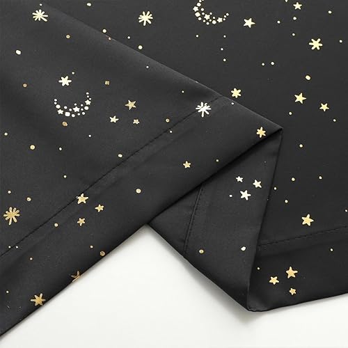 Vista 157 de Mangata Casa - Cortinas opacas para dormitorio, 2 paneles, cortinas térmicas para ventana, para sala de estar, cortinas que oscurecen. Azul marino