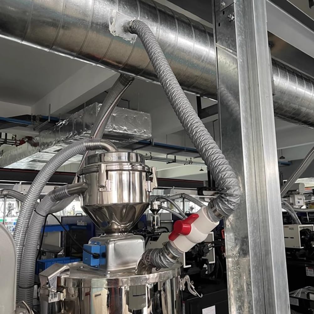 GRRICEPL Triple Tear-Resistant Nylon Fabric Ducting, Internal Structural Carbon Steel Wire, Dryer Vent Hose 4 Layer Protection, 180° Bendable and Stretchable(Diameter-50 mm)