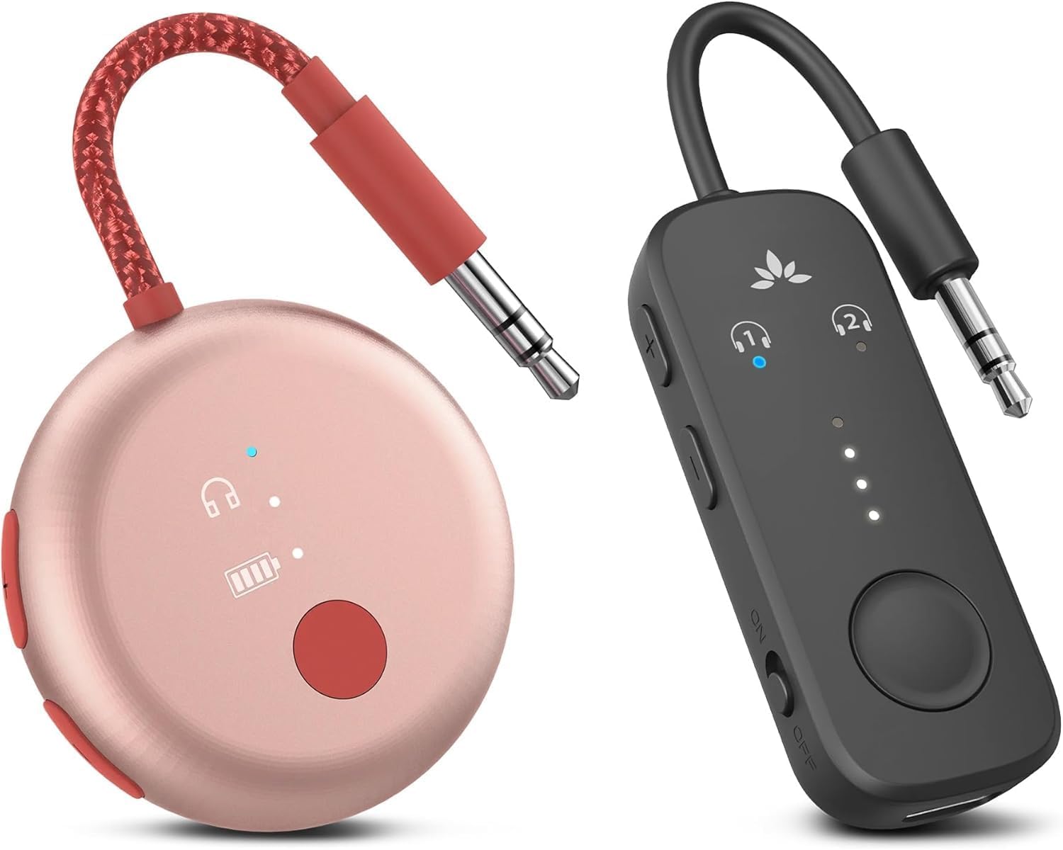 Avantree Relay & SoundJet R1 - Premium Airplane Bluetooth Adapter with Advanced Qualcomm Chipset, 2 Headphones Support, 25hrs Play Time, aptX Adaptive & HD Audio Transmitter for Airpods, Bose & Travel