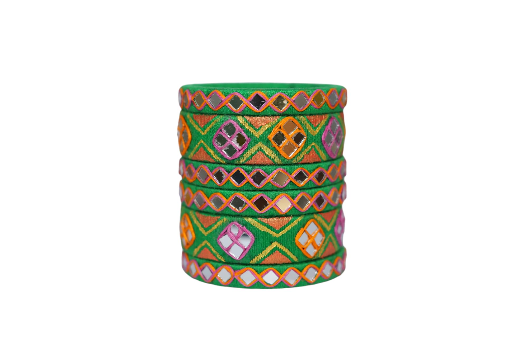 See full amazon price history chart for Sitara (Green) Thread Embroidery Handmade Bangles Set For Girls And Women | Multicolor Navratri Special Bangle Set 6psc (2.6) Sitara (Green) Thread Embroidery Handmade Bangles Set For Girls And Women | Multicolor Navratri Special Bangle Set 6psc (2.6) (B0DGQN83VG) Amazon Price History, Amazon Price Tracker