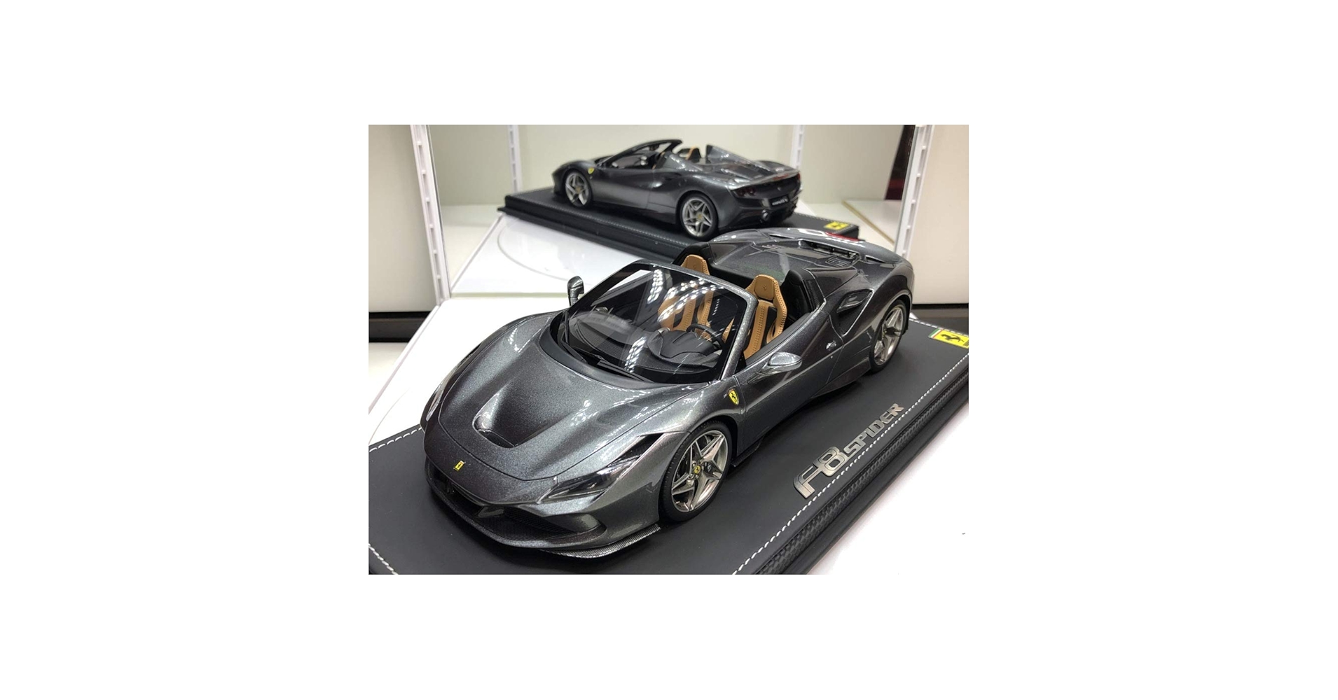 Amazon | BBR 1/18 Ferrari F8 Spider Grigio silverstone フェラーリ
