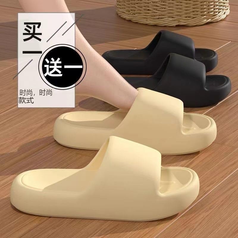 Image of DRUNKEN Slippers For Men Winter Sandals Casual Flats Home Footwear Man Girls Sliders Flip Flops Chappals Ladies Clogs Sleeper Slides Stylish Ortho Soft
