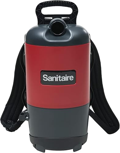 Sanitaire EURSC412B aspiradora en mochila limpia, silenciosa y ligera, 11.5 amperes de potencia, 21 pulgadas de largo x 10.5 pulgadas de ancho x