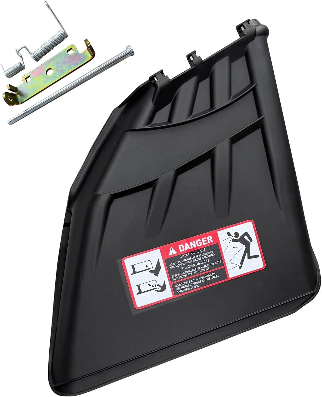 Side Discharge Chute/Chute Assembly fits for John Deere D100, D105, D110, D120,E100, E110, E120, E130, X126, X166 100 Series Tractors, Z225, Z245, Z255, Z355E Ztrak Mowers(OEM,NO,AUC11996)