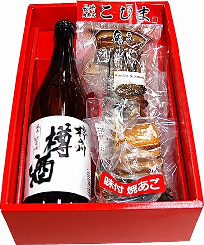 長崎ふるさと酒肴セットA/杵の川樽酒720ml 角煮 味あご ししゃも燻製 牡蠣燻製 チーズ燻製 クール便
