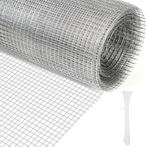 Rejilla para roedores de 40 cm x 7 m, malla de alambre galvanizada, malla fina de 6 mm x 6 mm, alambre para aviarios…