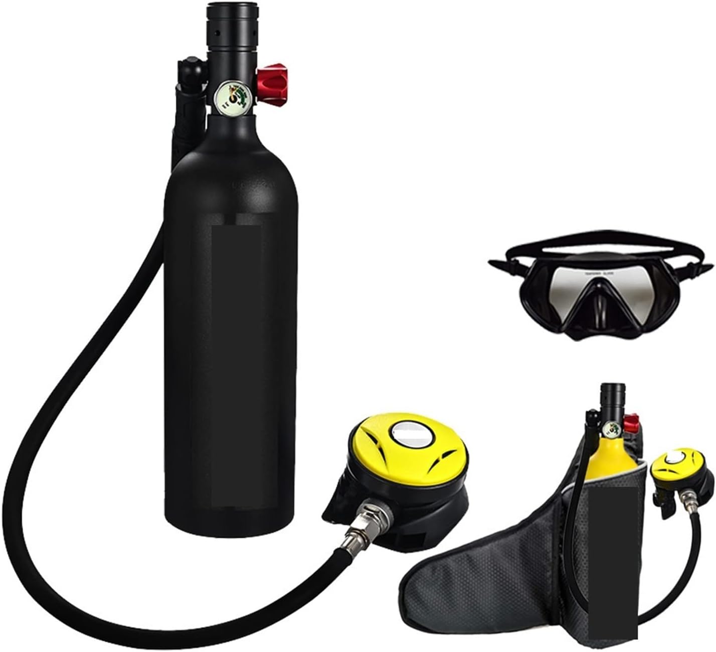 Scuba Tank Kit, Diving Cylinder Swimming Supplies Diving Respirator Diving Oxygen Cylinder for Underwater Work/Underwater Recreation
