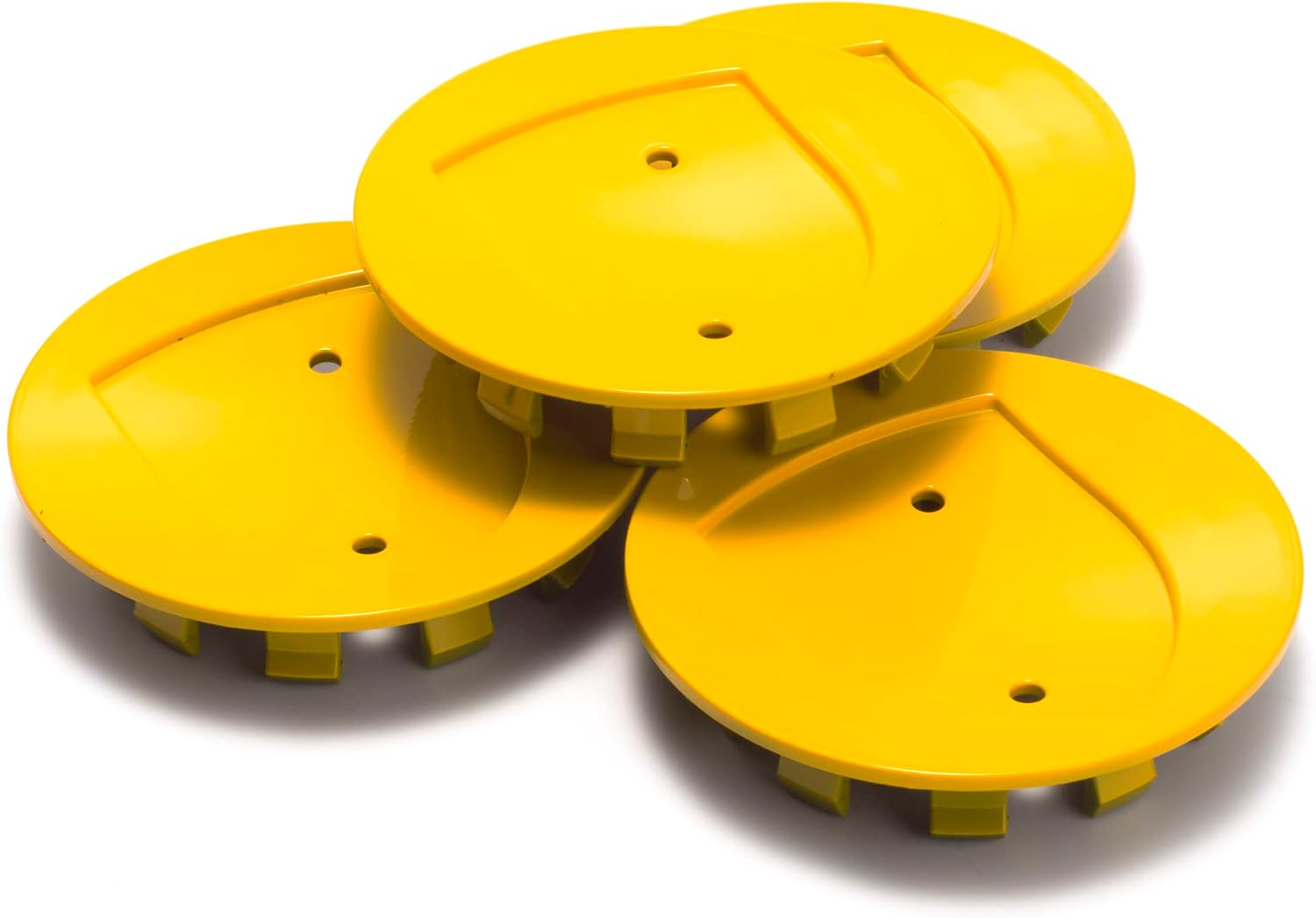 RTrhinoTuning 4 PCS 77mm Wheel Center Caps for Wheel Rim Center, OD: 1.93"(49 mm) ID: 1.73"(44 mm) Yellow