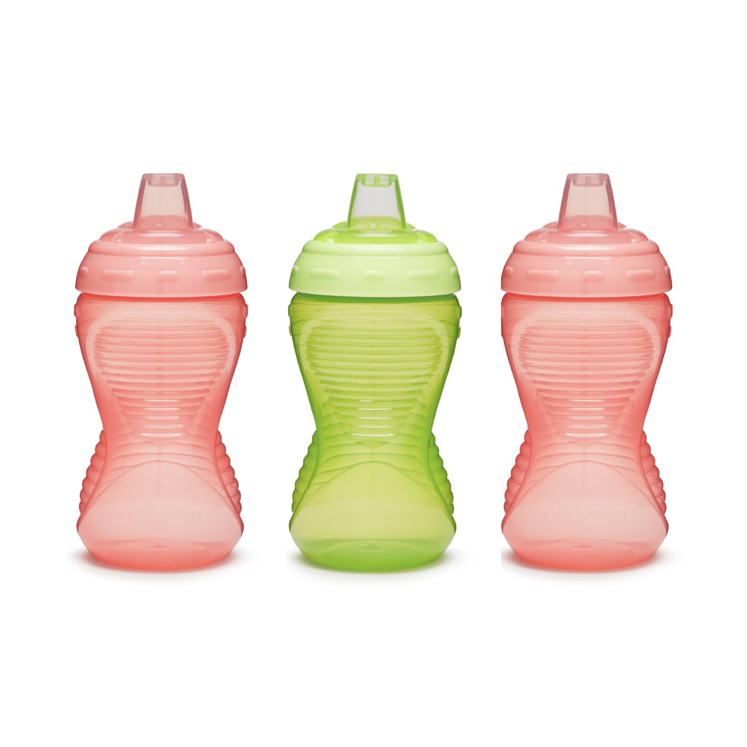 Munchkin Mighty Grip Cups, 296ml, Pink and Green, 296 ml - Image 4