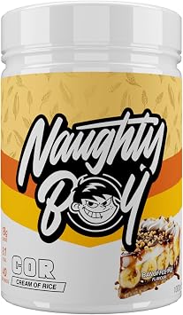 Naughty Boy Cream of Rice 40 Servings - Cream of Rice Supplement, Clean Carbs for Optimal Performance, Incredible Taste & Easy to Digest, Low Sugar, Low Fat, Vegan Friendly, 1kg - Banoffee Pie