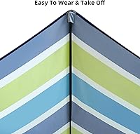 Vista 5 de Patio Umbrella Replacement Canopy, Replacement Umbrella Covers with 8 Ribs, 9ft Water Resistant Cloth Umbrella Replacement Top for Garden Backyard