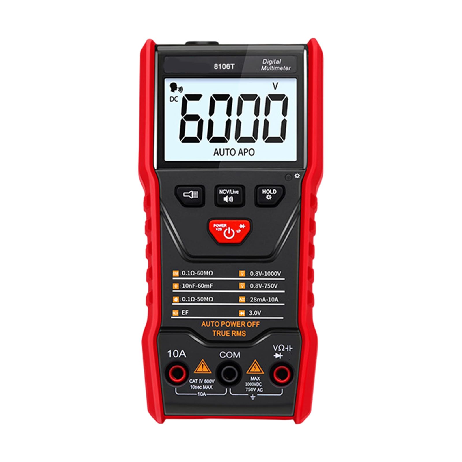 Jazuaiao Multimeter Color Scr Portable Thai Voice Multimeter Lightweight Electrical Tester Offering Reliably Readings For Automotive And Home Repairs Electrical Tester