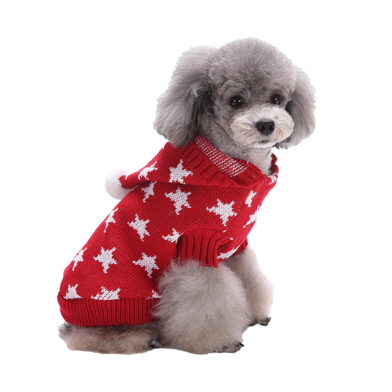 HMJGDHX 3 Pezzi Caldo Costume per Cani Vestiti per Cuccioli di Natale Cappotto Invernale per Cani Maglione per Animali Domestici di Natale Abiti per Cuccioli Tuta Vestiti per Cani di Piccola Taglia