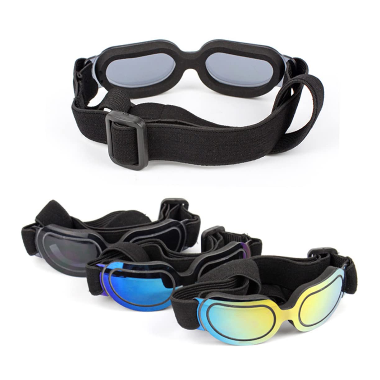 BESPORTBLE Pet Glasses Spoof Dog Sunglasses Creative Design Cotton and Plastic Adjustable for Sizes