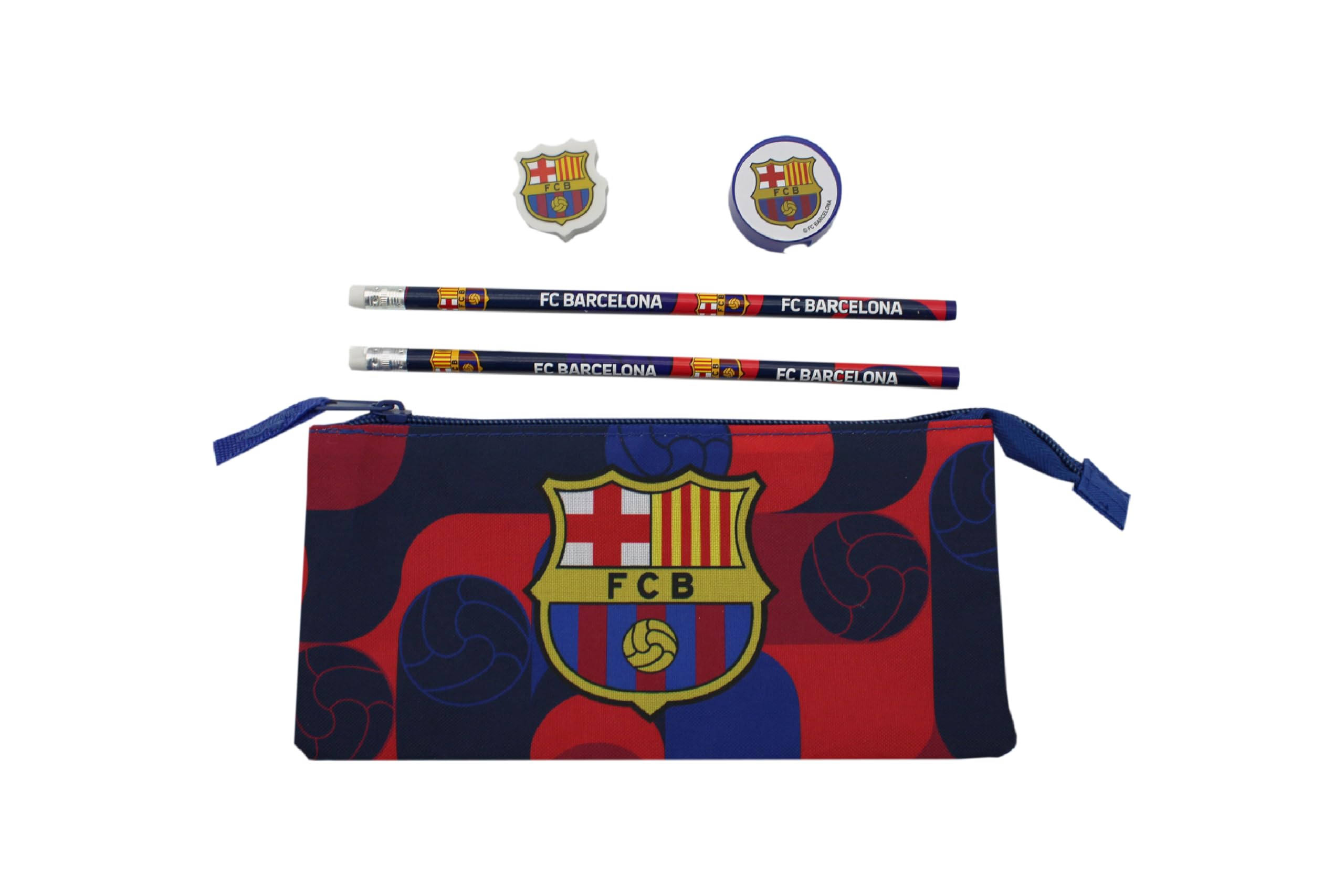 FC Barcelona zestaw papeterii, przybory szkolne, pisanie, barca, niebieski, oficjalny produkt