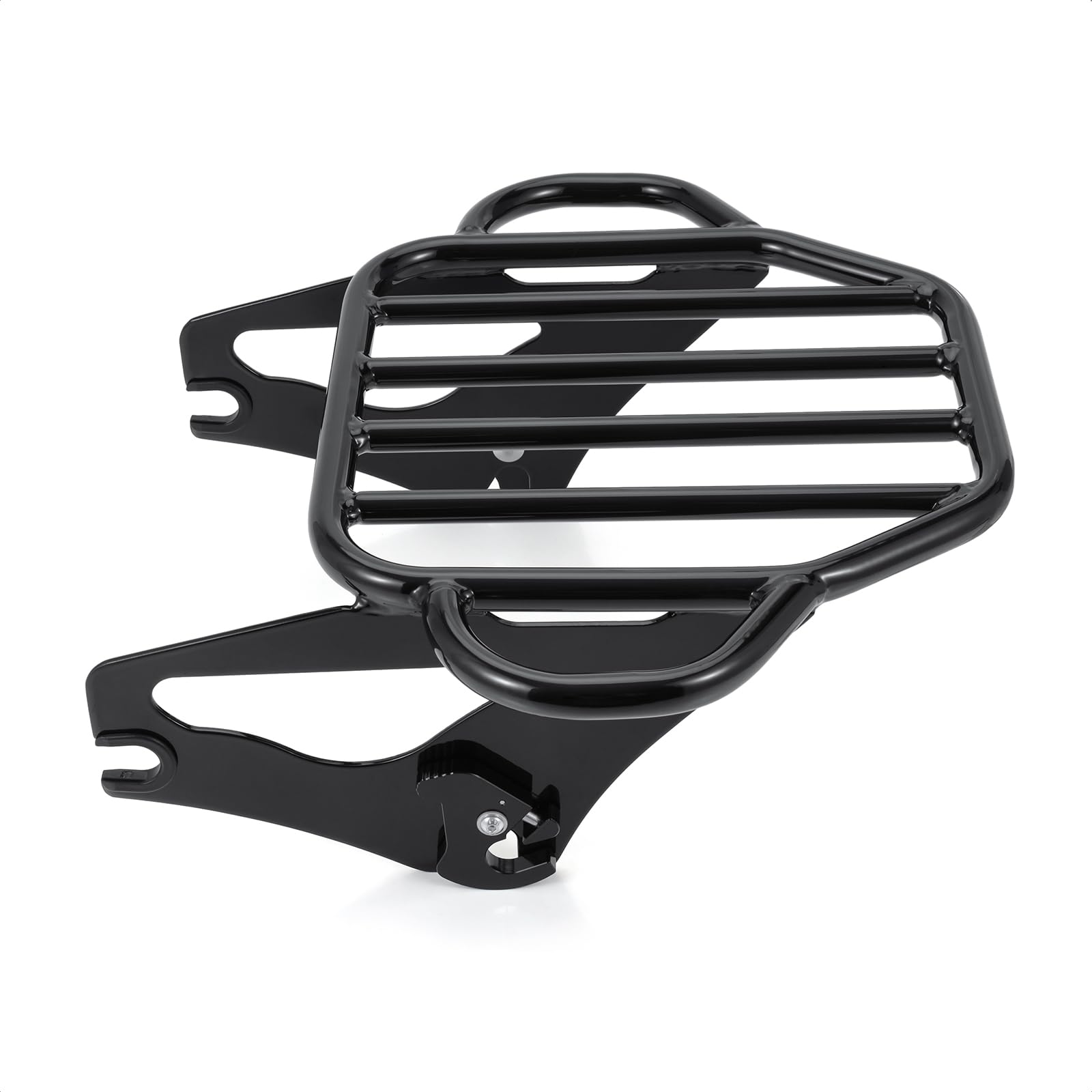 Two-Up Luggage Rack For Harley Touring Models - Chrome Steel Rack Fits Street Glide, Road King 2009-2024