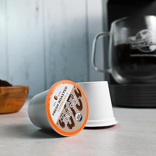 Miniatura 5 de Café Recién Tostado, Donut Shop Orgánico  Orgánico USDA, Kosher  Tostado Medio 24 Cápsulas para Cafeteras K-Cup