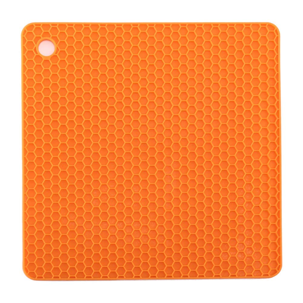 Tapis en silicone nid d'abeille contre brûlures de table et plats chauds