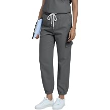 Xaatren Medical Scrub Pants for Women Cargo Jogger | Scrub Pants, Soft, Stretch, Slim Fit, Drawstring, with 5 Pockets, Comfortable, Nurse, Doctor, Researcher, Work, Travel