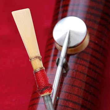 Bamboo Stripe Professional 5 Pcs Bassoon Reeds, Bassoon Replacement, Soft for Good Intonation for Nice Response