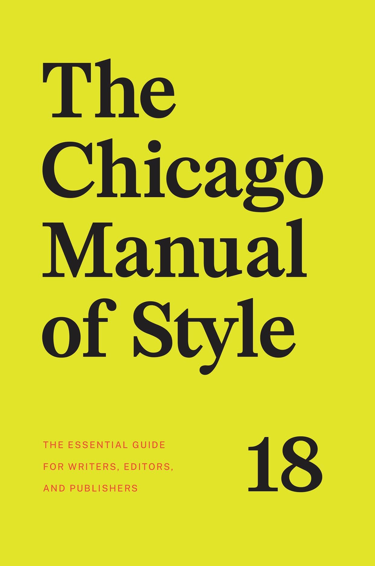 CHICAGO MANUAL OF STYLE