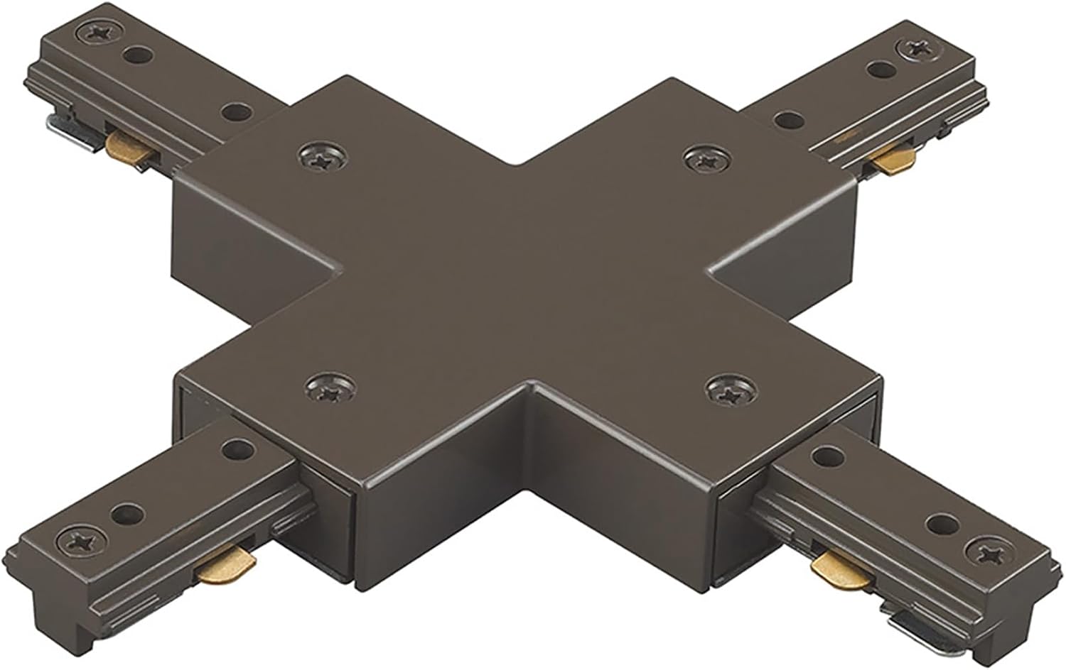 WAC Lighting HX-DB H Track X Connector, Dark Bronze