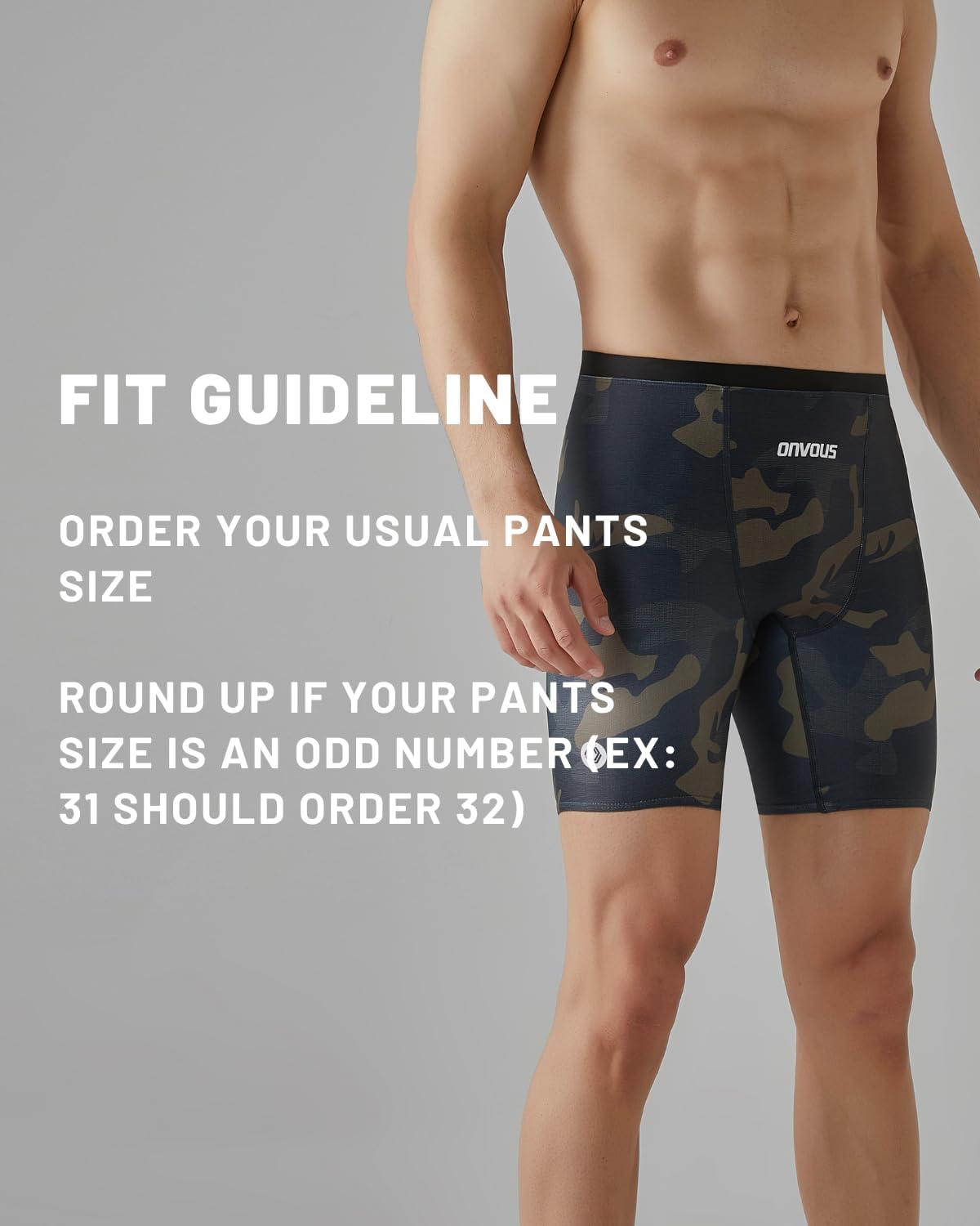 Onvous Modern Cut Swim Jammers for Men | Men's Athletic Swimwear 28-38 - Image 5