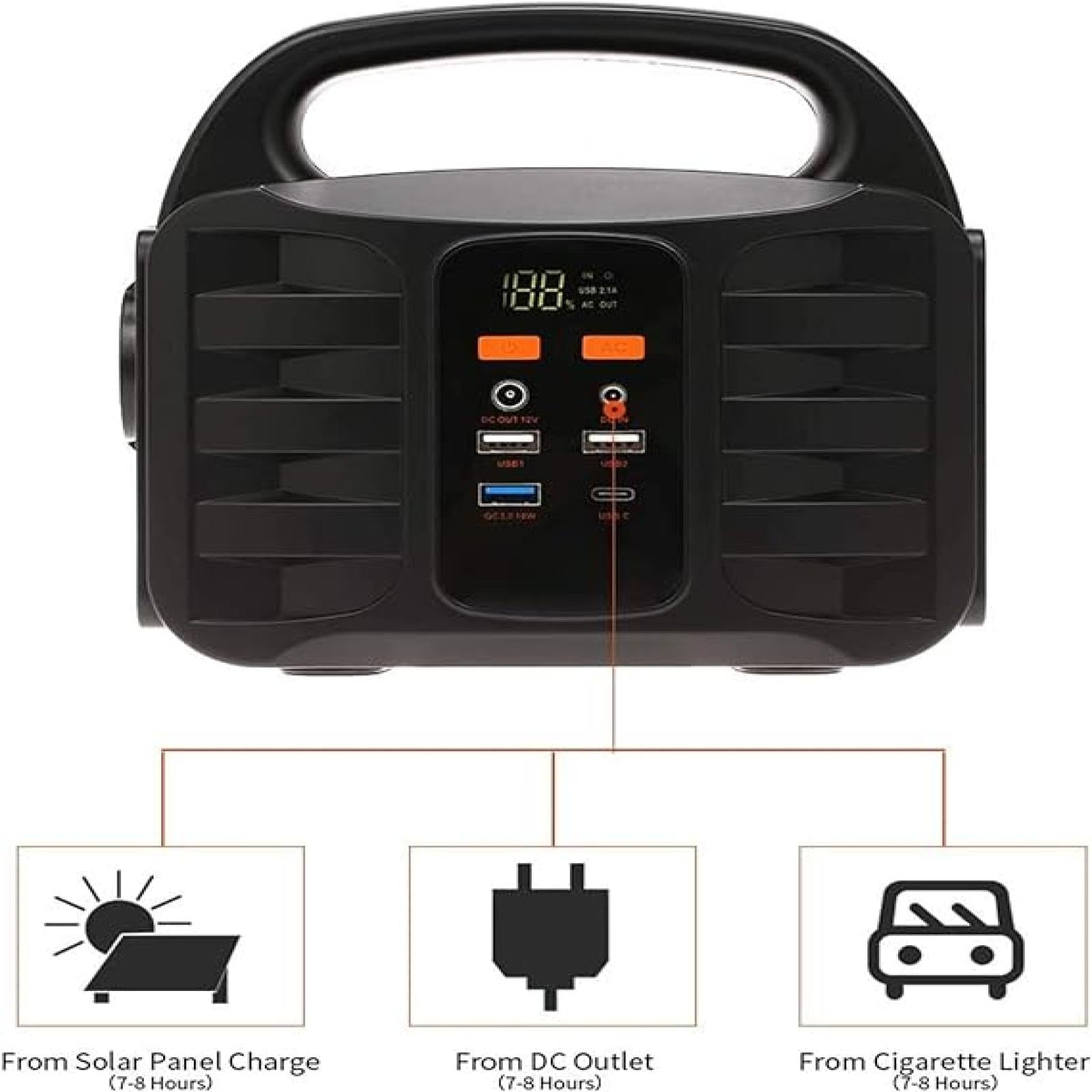 Powerbank Alimentatore portatile per accumulo di energia 200W Alimentatore per illuminazione di emergenza Alimentatore per accumulo di energia 220V Alimentatore di backup per campeggio all'aperto (1