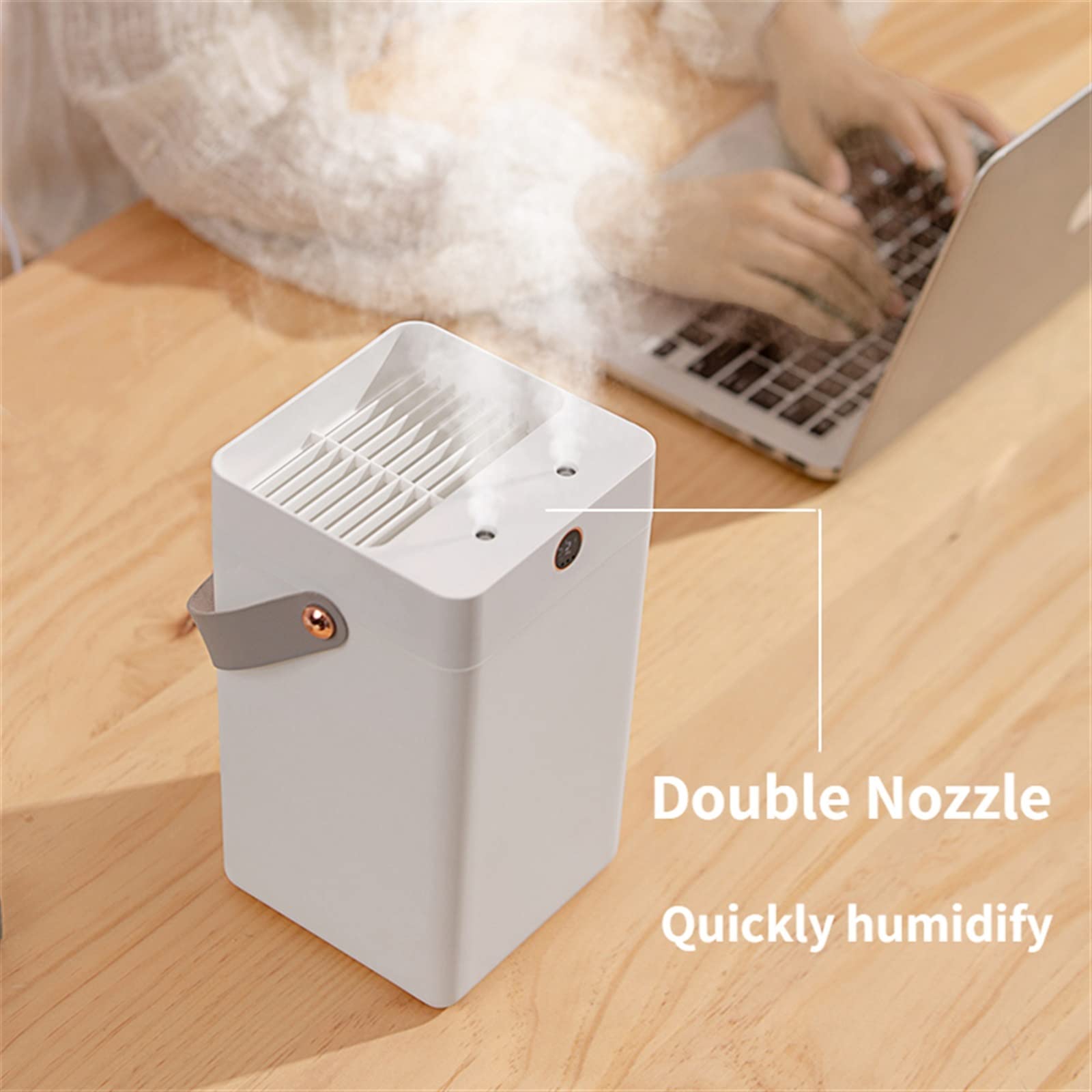 Nawilżacz mgły 3000 ml Nawilżacz powietrza Dyfuzor olejków eterycznych Wilgotność Cyfrowy Wyświetlacz Aromaterapia Przenośne nawilżacze Dyfuzory Podwójna dysza Nawilżacz waporyzator (Kolor: Z