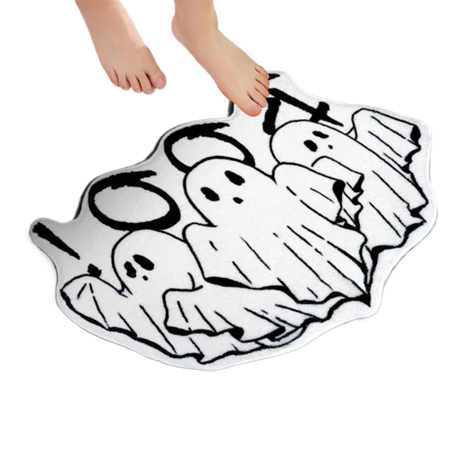 Generico Tappeto da bagno di Halloween | Mat di non Slip SuperAbsorbent | Casa da cucina per decorazioni per il bagno | Felpudo morbido sicuro per bambini e anziani