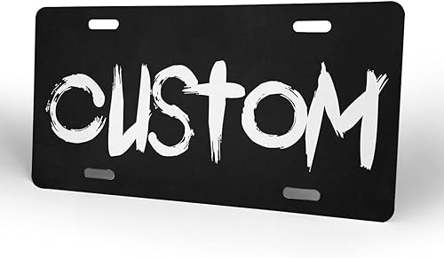 Miniatura 8 de Placa de matrícula frontal personalizada con logotipo de imagen fotográfica, placa frontal personalizada (6 x 12 pulgadas)