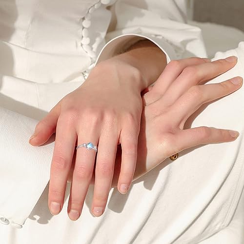 Miniatura 3 de TUGHRA Adjustable Ring for Women Teen Girls Boys Dainty Ring Gift for Her Statement Rings 925 Sterling Silver Open Adjustable Rings Jewelry Gift for