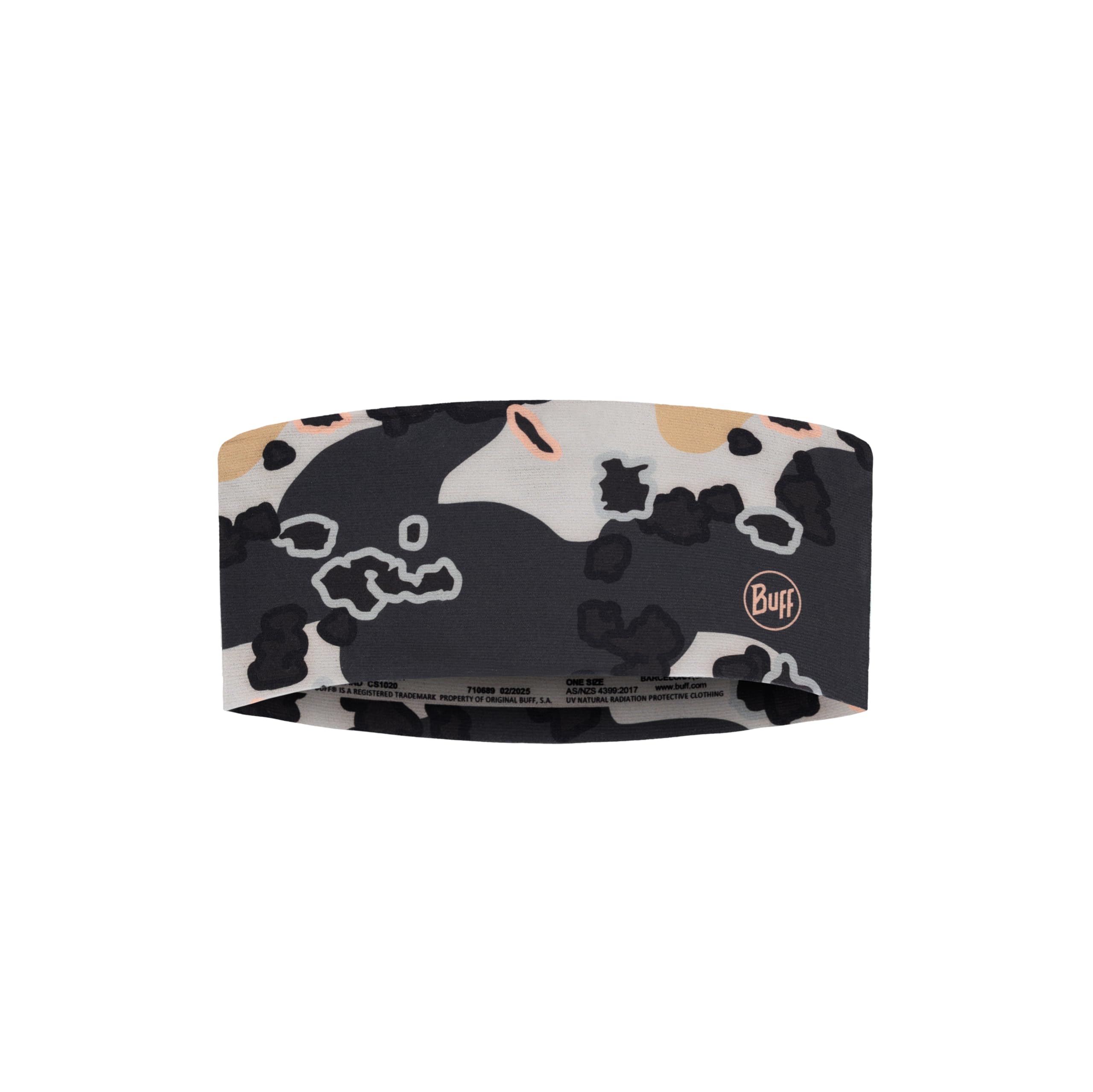 BUFF®| Headband CoolNet UV® Wide Comfortable, UPF 50 Protection, Sports, Elastic, Recycled Material, One Size Multicolored
