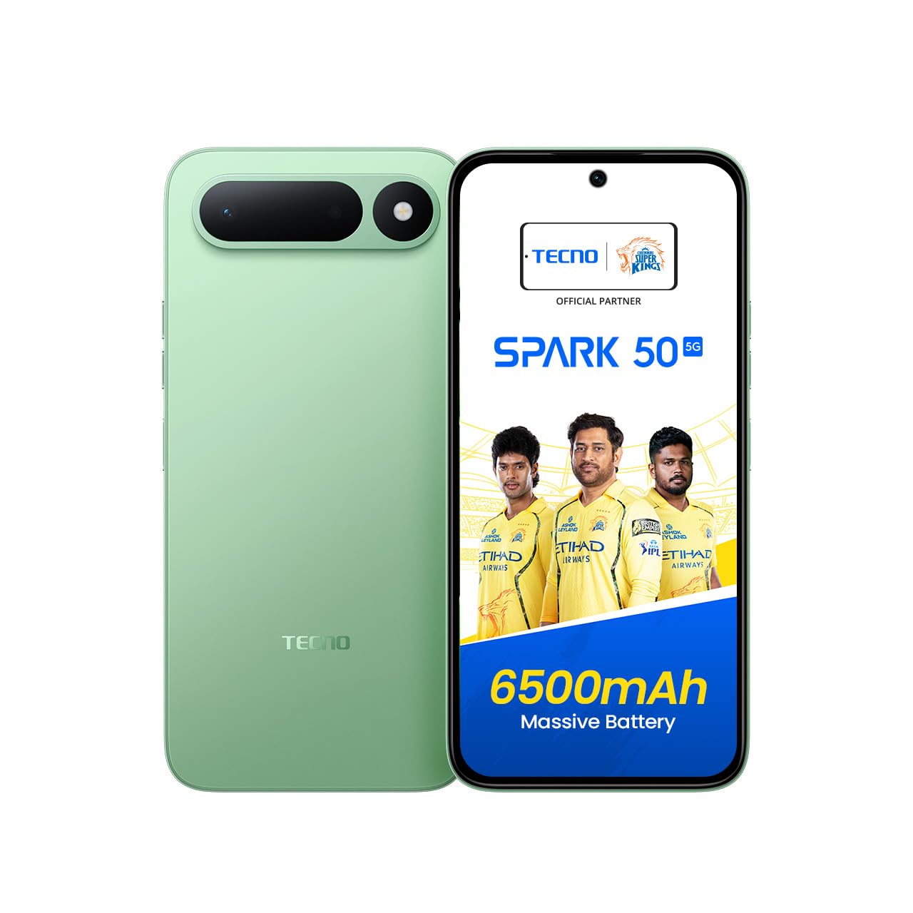 Spark 50 5G (Mint Green, 6GB+128GB) | 6500mAh Battery + 45W Fast Charger | Upto 18GB* RAM | MIL-STD 810H Protection | Fastest 8X Network Speed* with URSP | 120Hz Smooth Display | AI Flash Snap-image-30