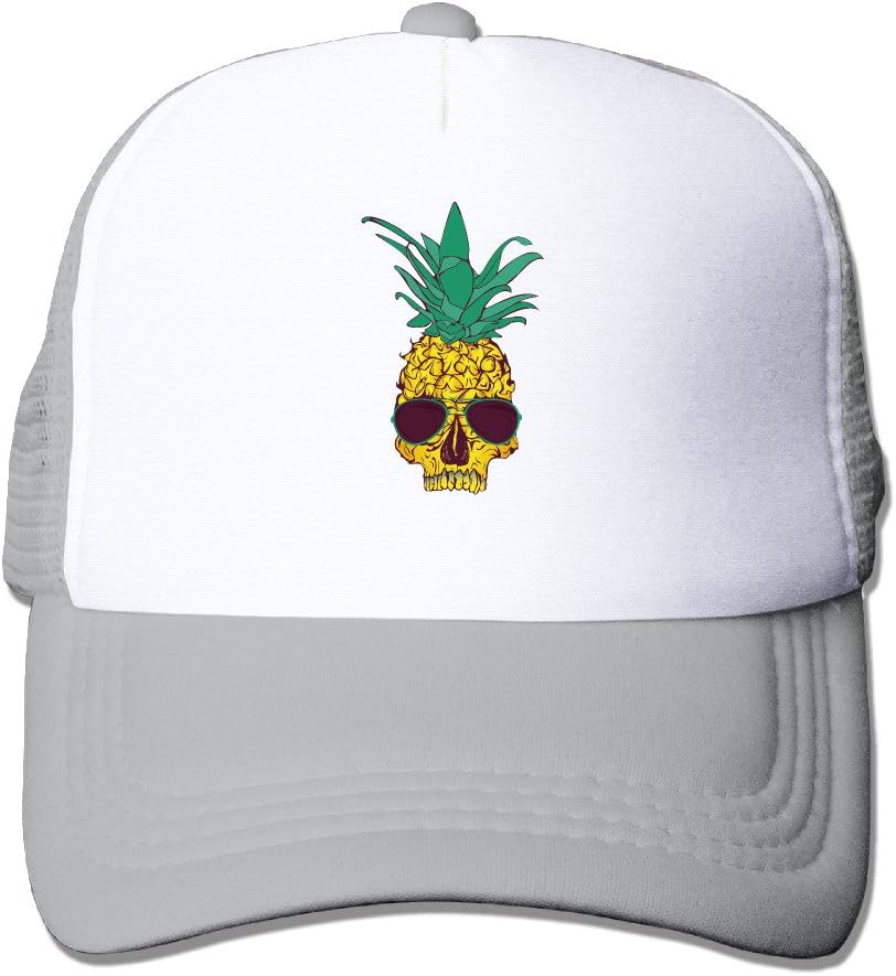 CCbros Hansome Pineapple Sunbonnet Mesh Back Hat Caps One Size Fit All Black