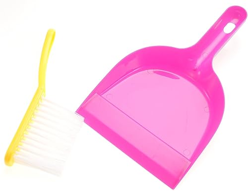 Miniatura 4 de Juego de juguetes de limpieza para niños con trapeador, cepillo, cubo, señal de precaución, juego de escoba y trapeador para niños de 3, 4, 5, 6