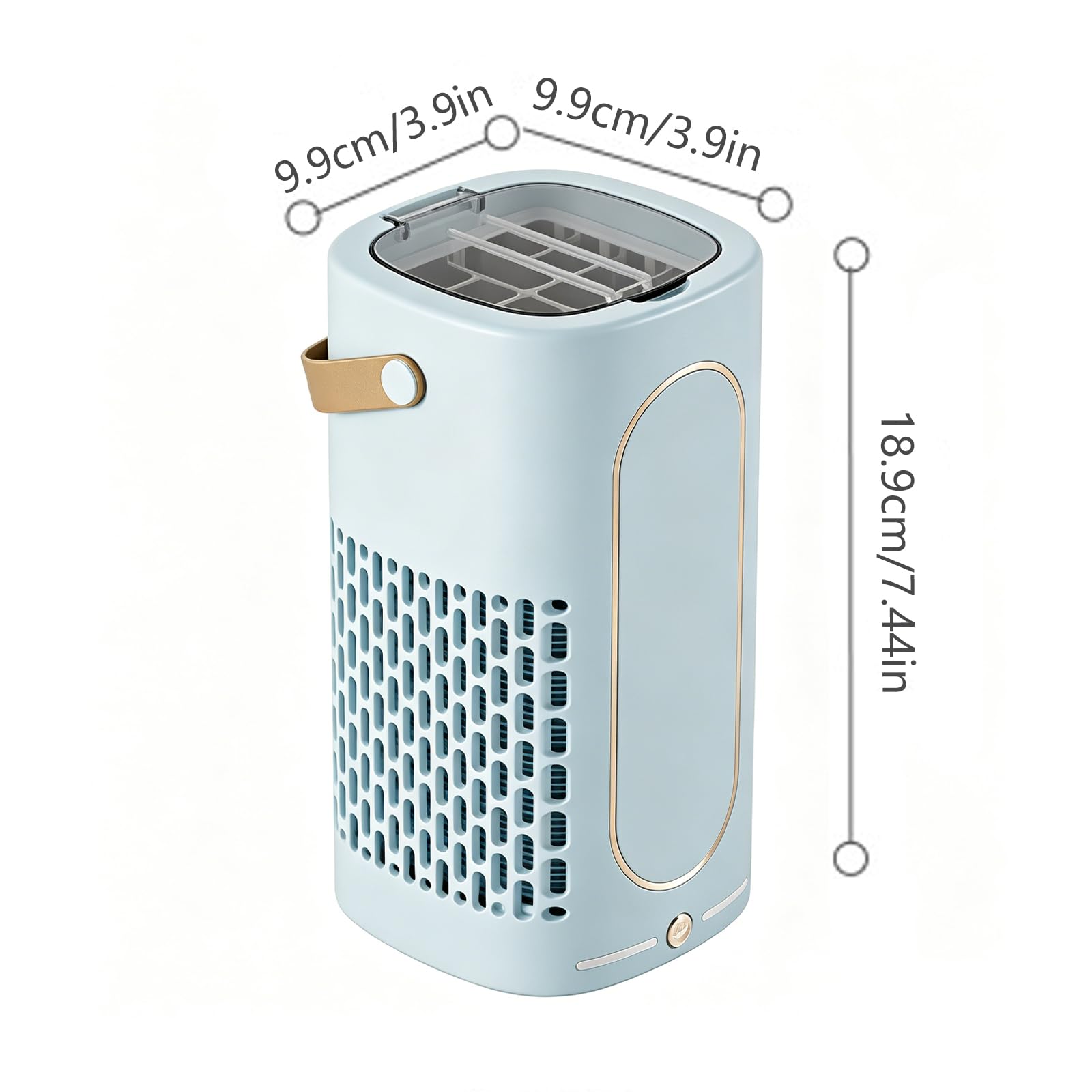Mini macchina del ghiaccio portatile per auto, a basso consumo energetico, 12 V CC, crea 8 cubi in 15-20 minuti, per ufficio, dormitorio, campeggio, camper, veicoli e riunioni di hotel (solo uso