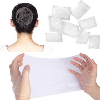 WeKen Hair Net Invisible Elastic Edge Mesh Hair Nets for Women Food Service Ballet Bun Sleeping Individual Packing 20